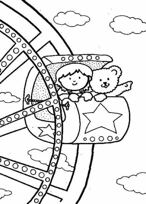 어린이를 위한 무료 카니발 coloring page