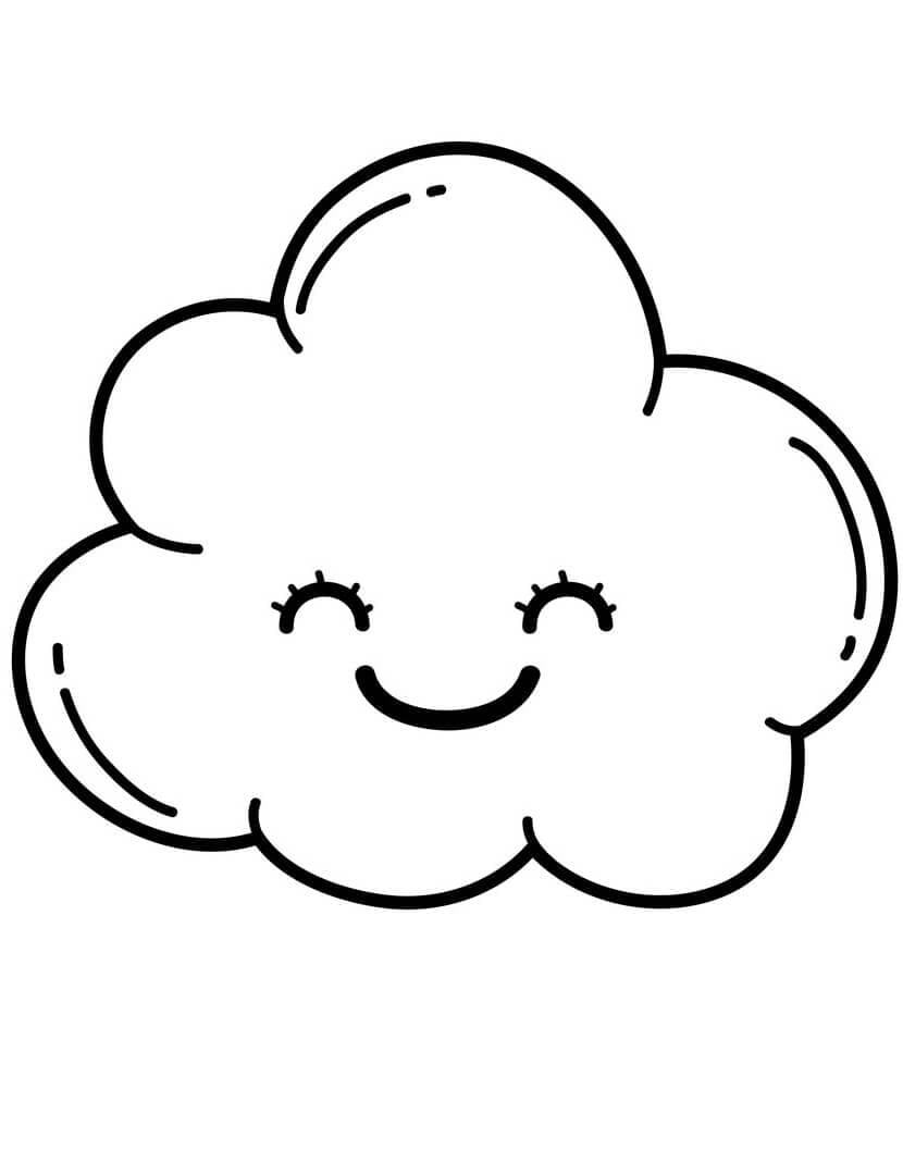 행복한구름 coloring page