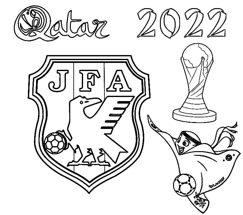 일본 축구 국가대표팀 coloring page