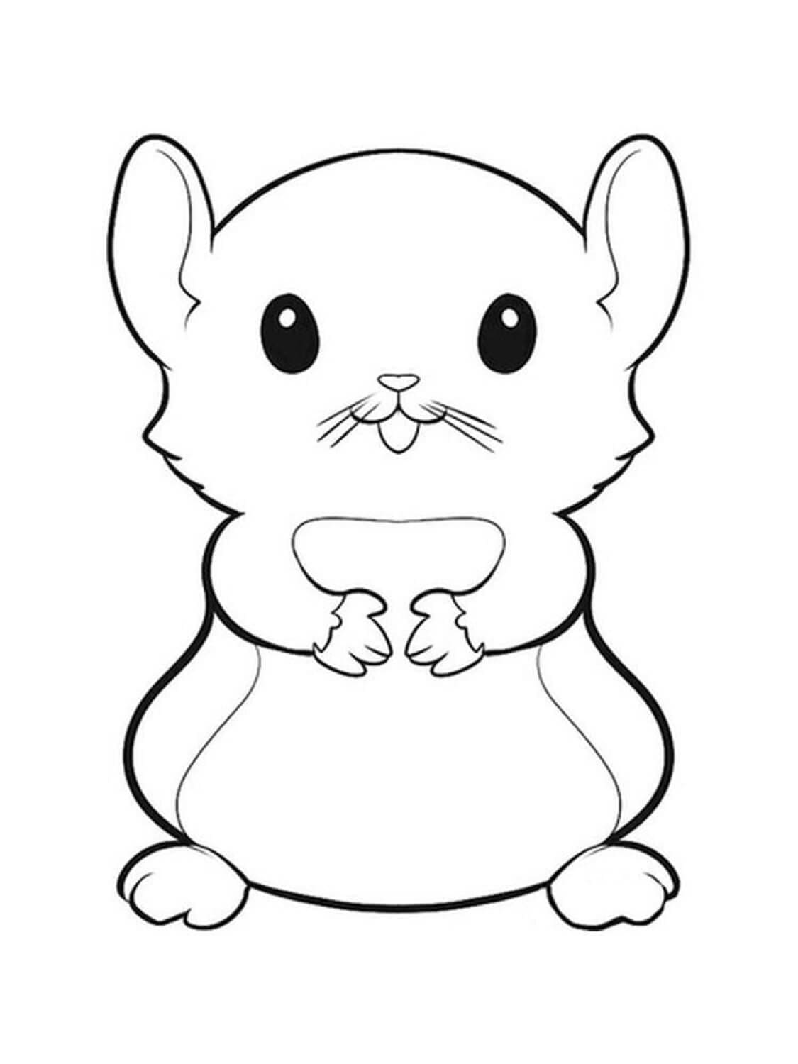 좋은 햄스터 coloring page