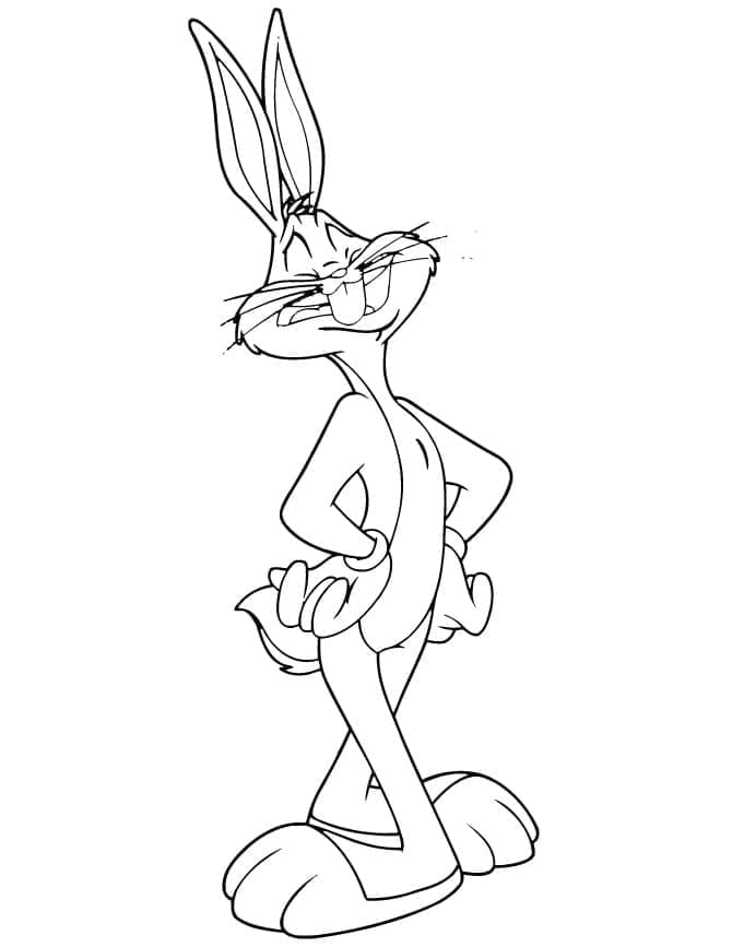 Looney Tunes의 벅스 버니 coloring page