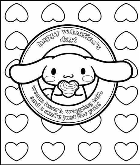 무료 인쇄 시나모롤 coloring page