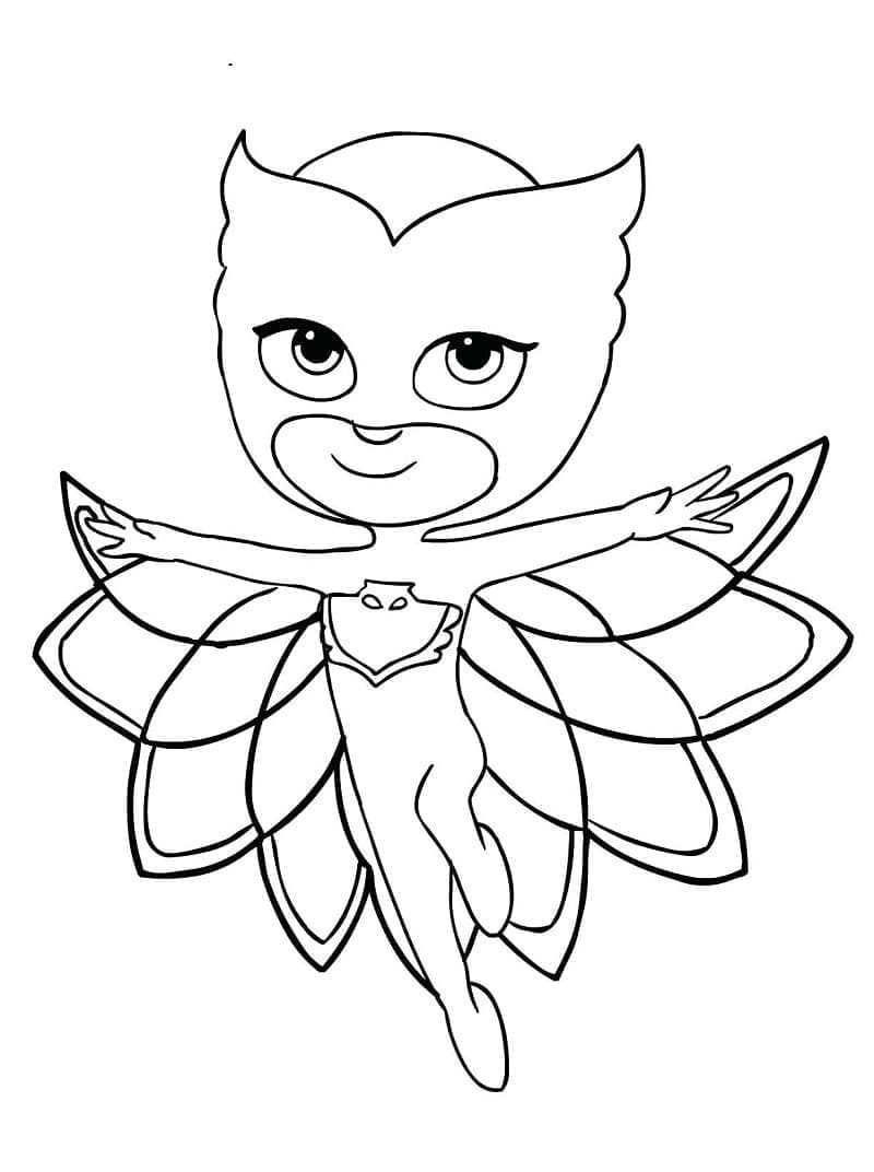 Owlette 파자마 마스크 coloring page
