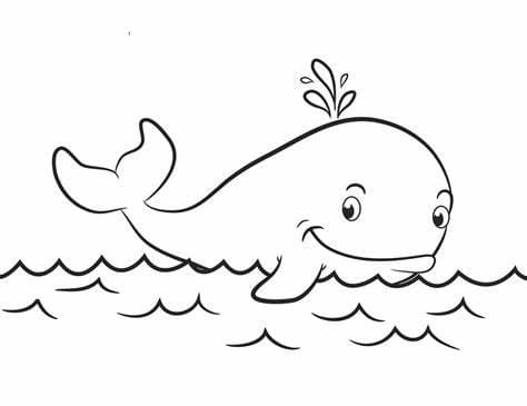 사랑스러운 고래 coloring page