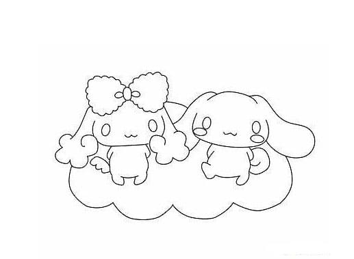 시나모롤 무료 이미지 coloring page