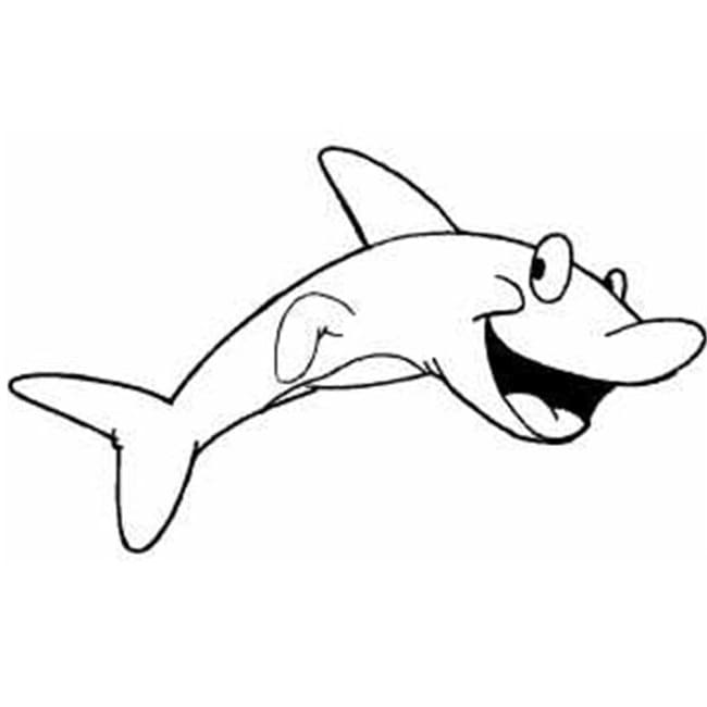 웃는 상어 coloring page