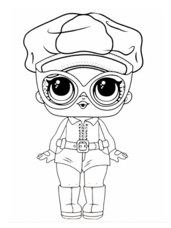 Agent Baby LOL coloring page