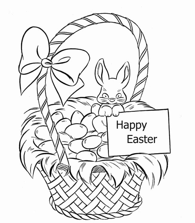 아이들을 위한 행복한 부활절 무료 coloring page