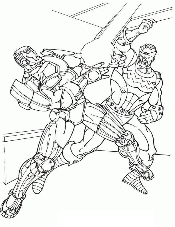 아이언맨 파이팅 – 시트 18 coloring page