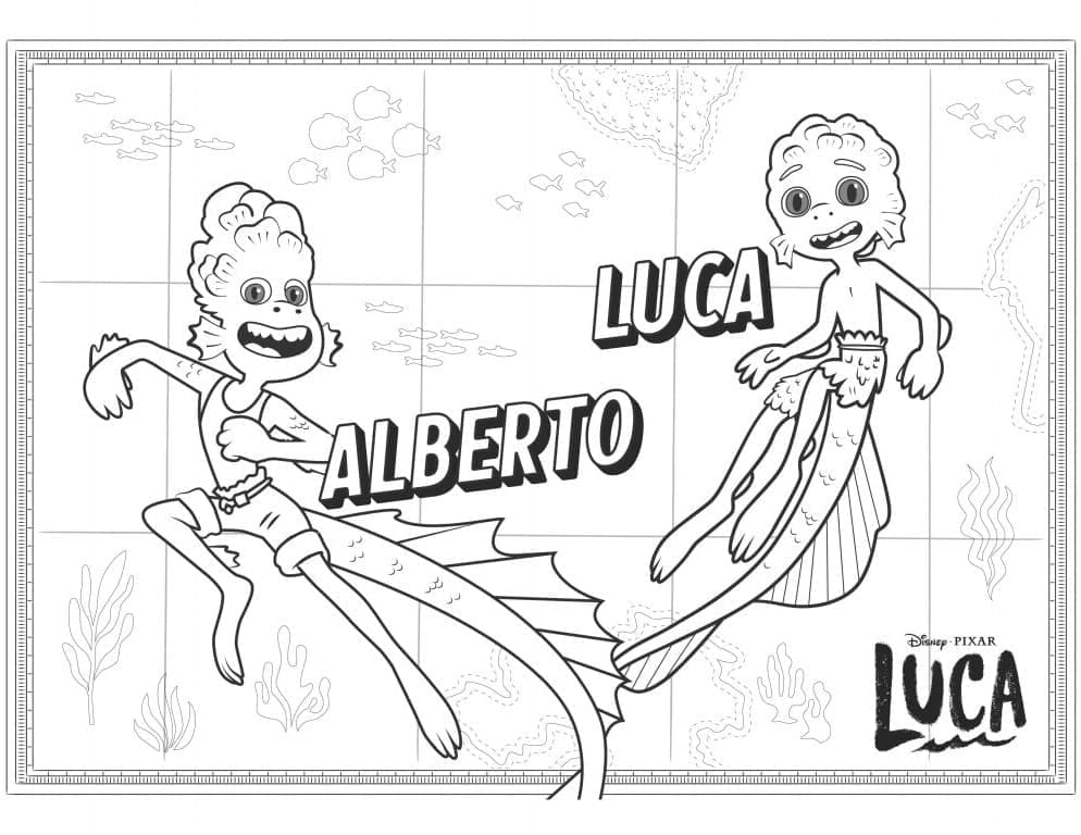 알베르토와 루카 coloring page