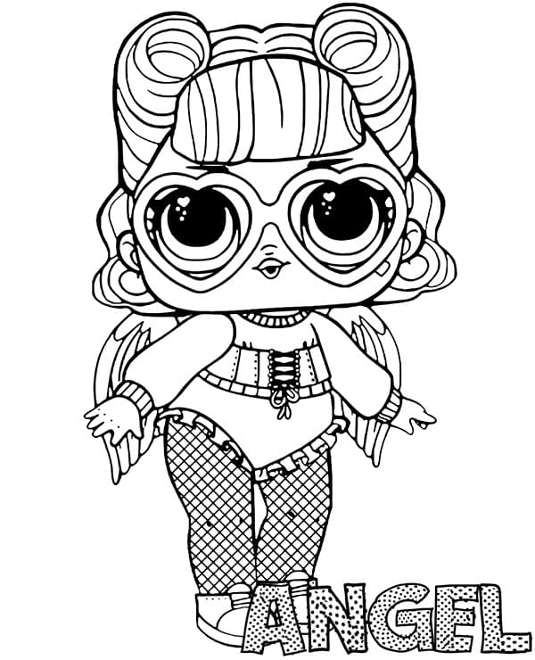 Angel LOL coloring page