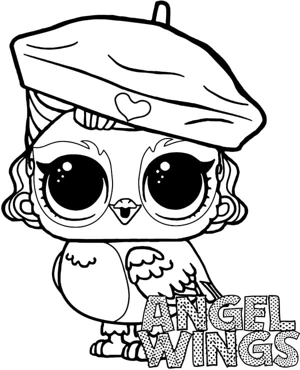 Angel Wings LOL coloring page