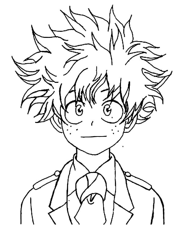 아니메 My Hero Academia coloring page