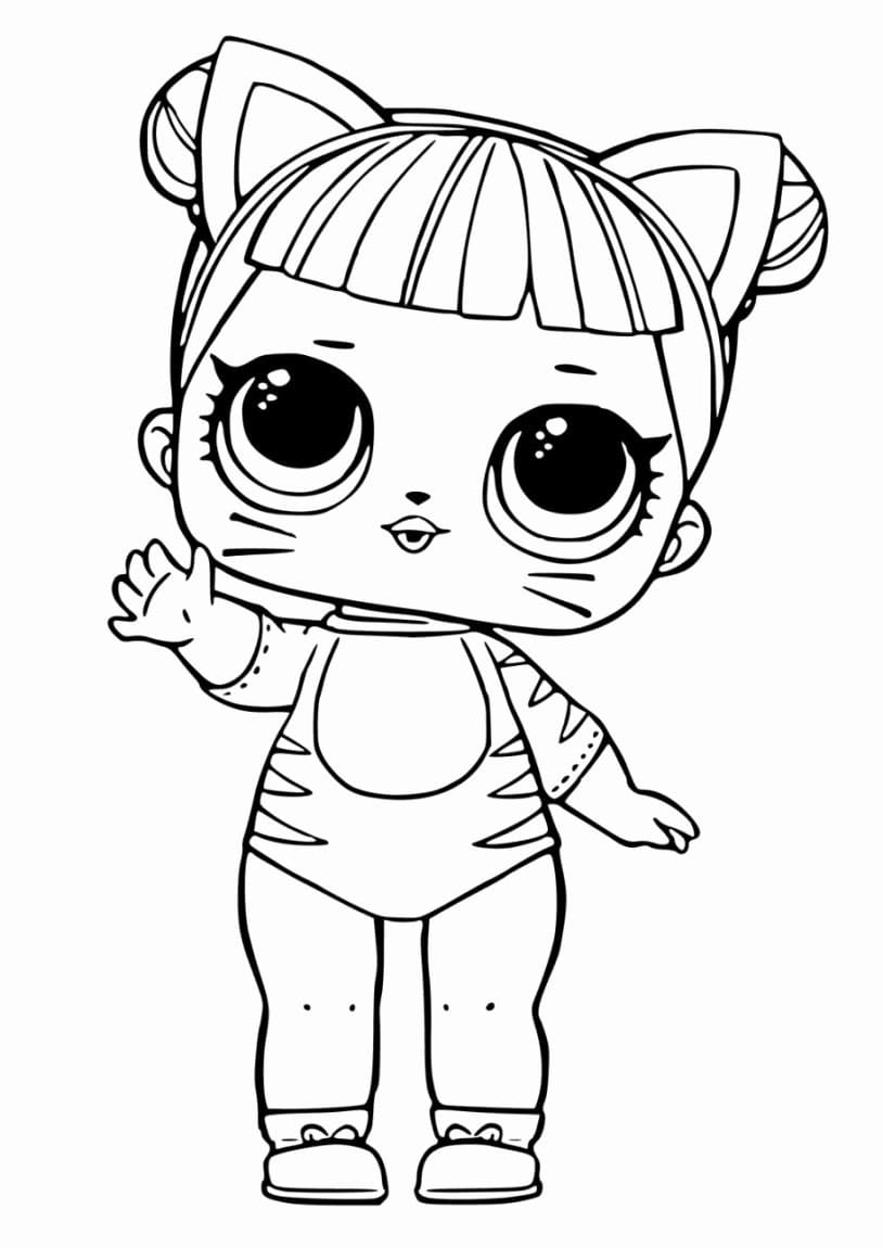 Baby Cat Lol coloring page