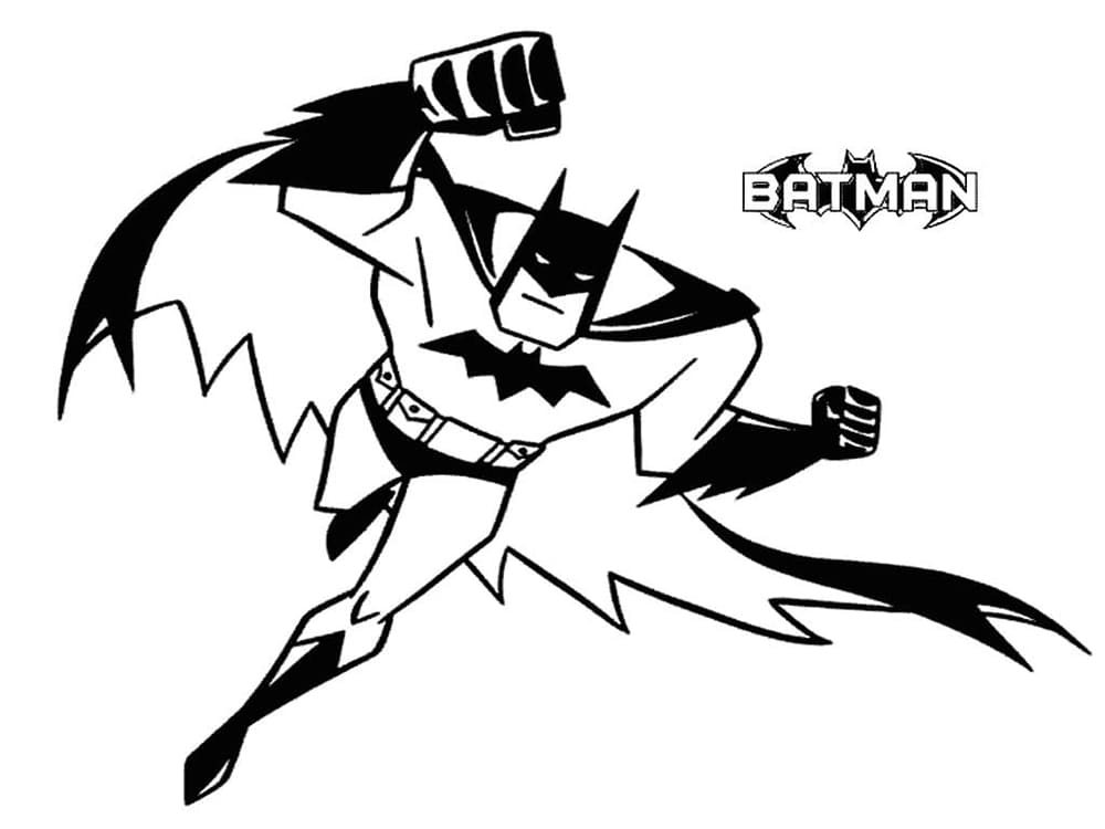 배트맨 애니메이션 시리즈 coloring page