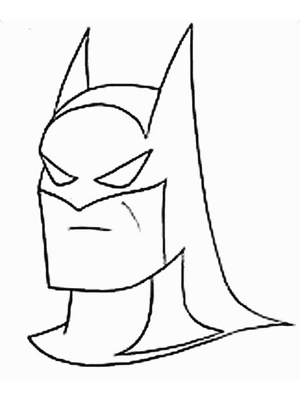 배트맨 헤드 coloring page