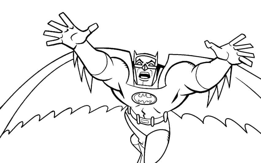 배트맨 무료 coloring page