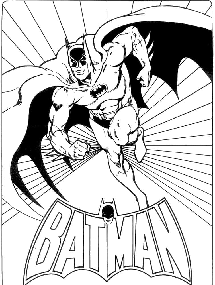 배트맨 포스터 coloring page