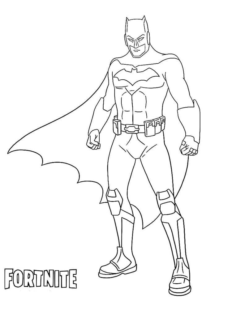 배트맨 포트나이트 coloring page