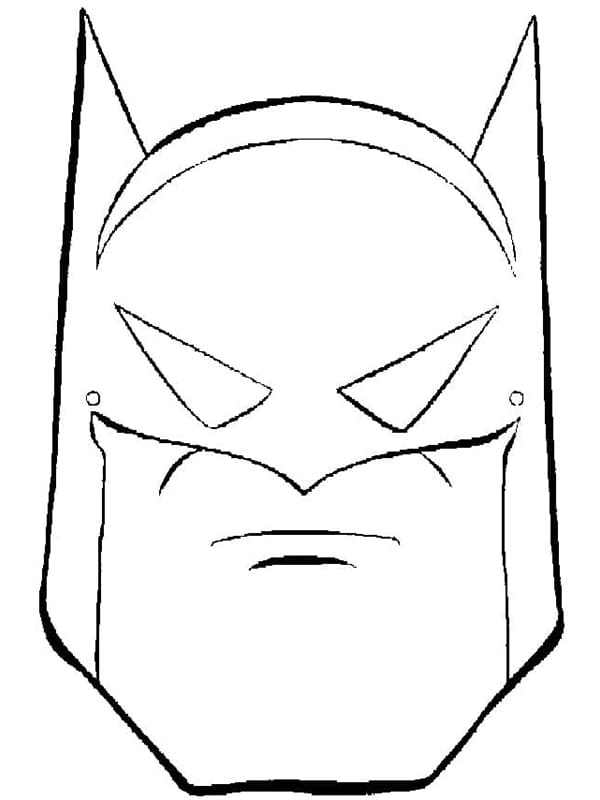 배트맨의 얼굴 coloring page