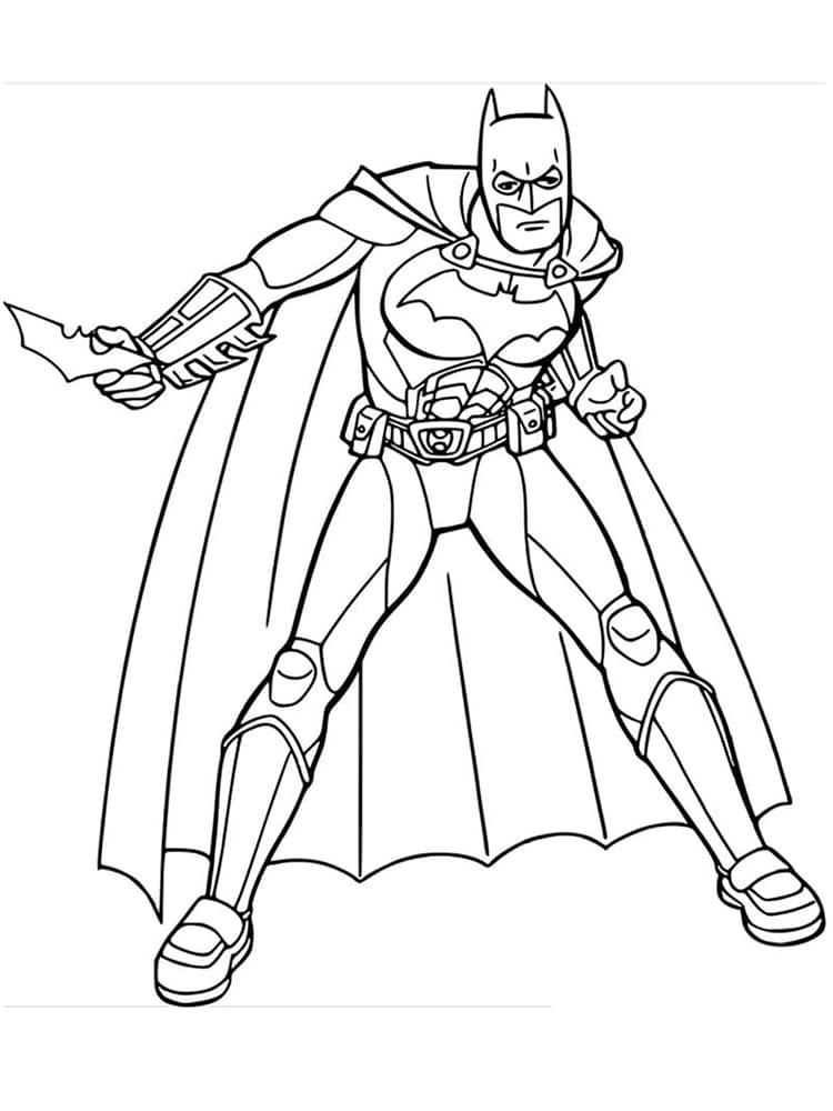 배트맨 워크시트 coloring page