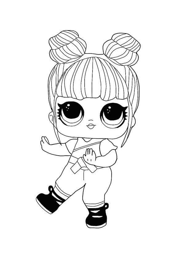 Blackbelt LOL Surprise Hairvibes coloring page
