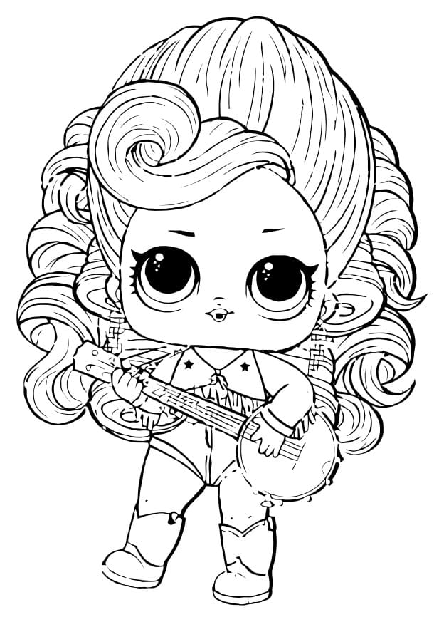 Bluegrass Queen LOL coloring page