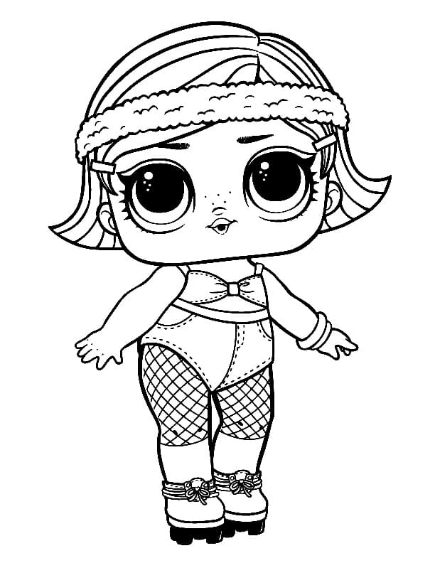 Boogie Babe LOL coloring page