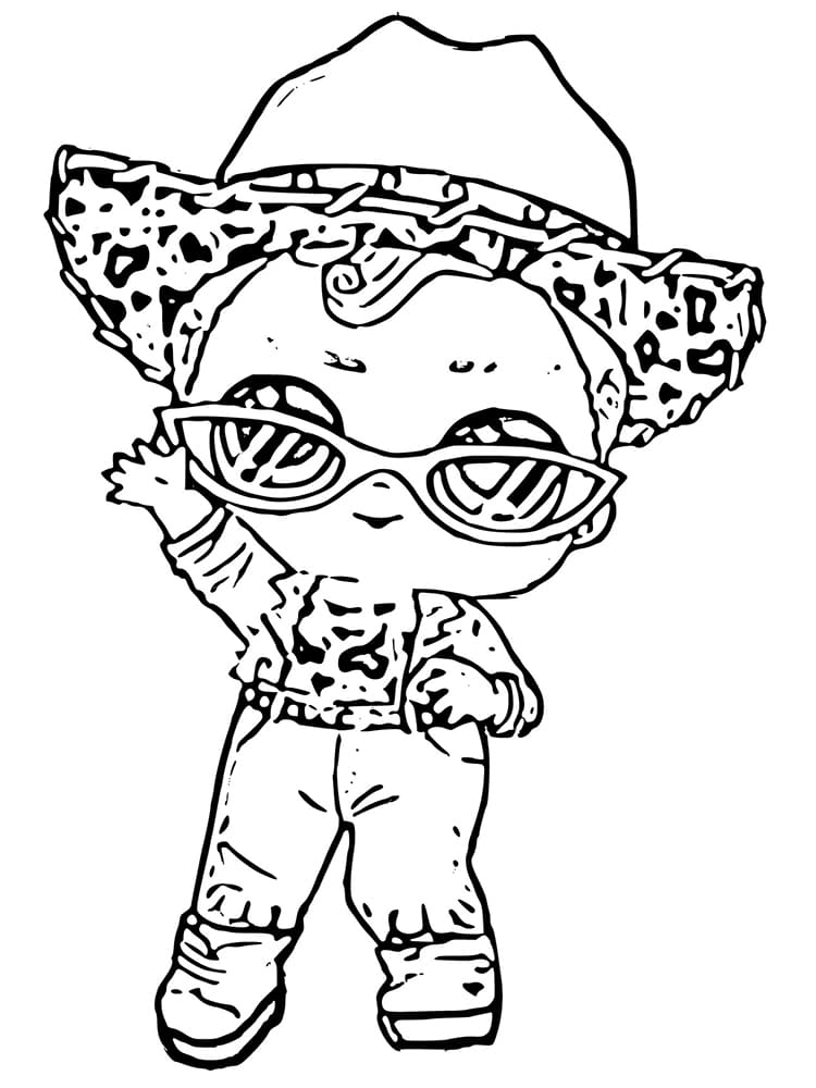 Calamity Luxe LOL coloring page