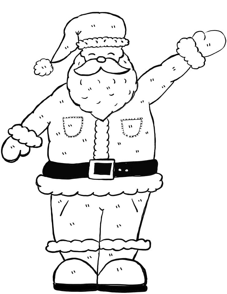 친절한 산타클로스 coloring page
