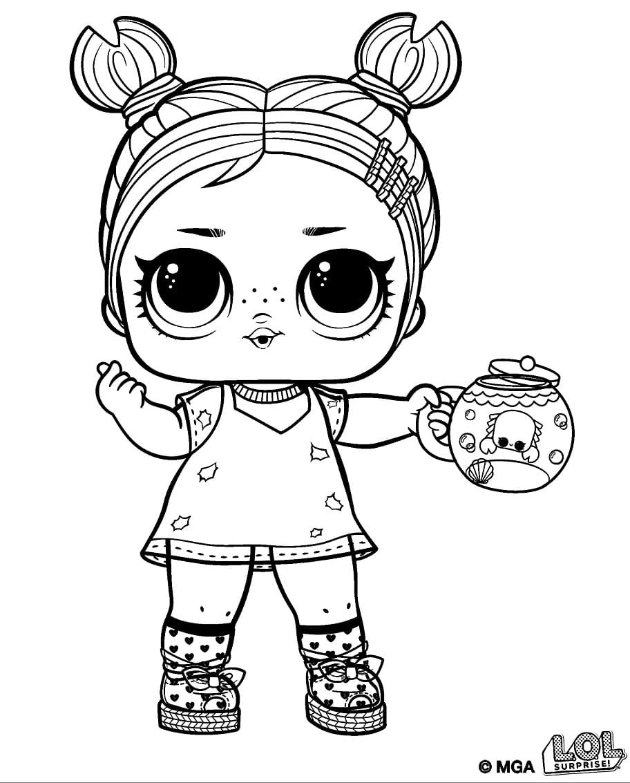 Claws LOL Surprise Doll coloring page