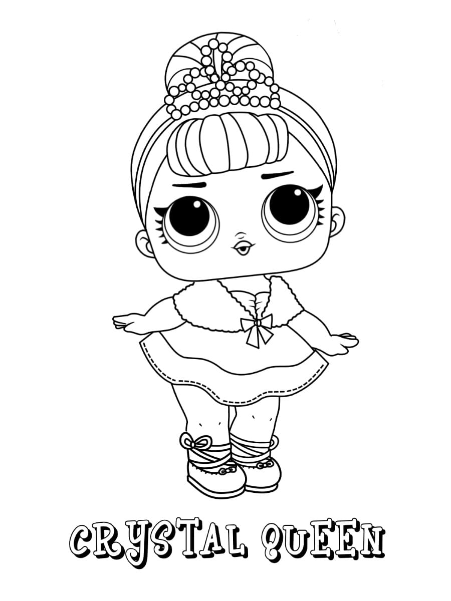 Crystal Queen LOL coloring page
