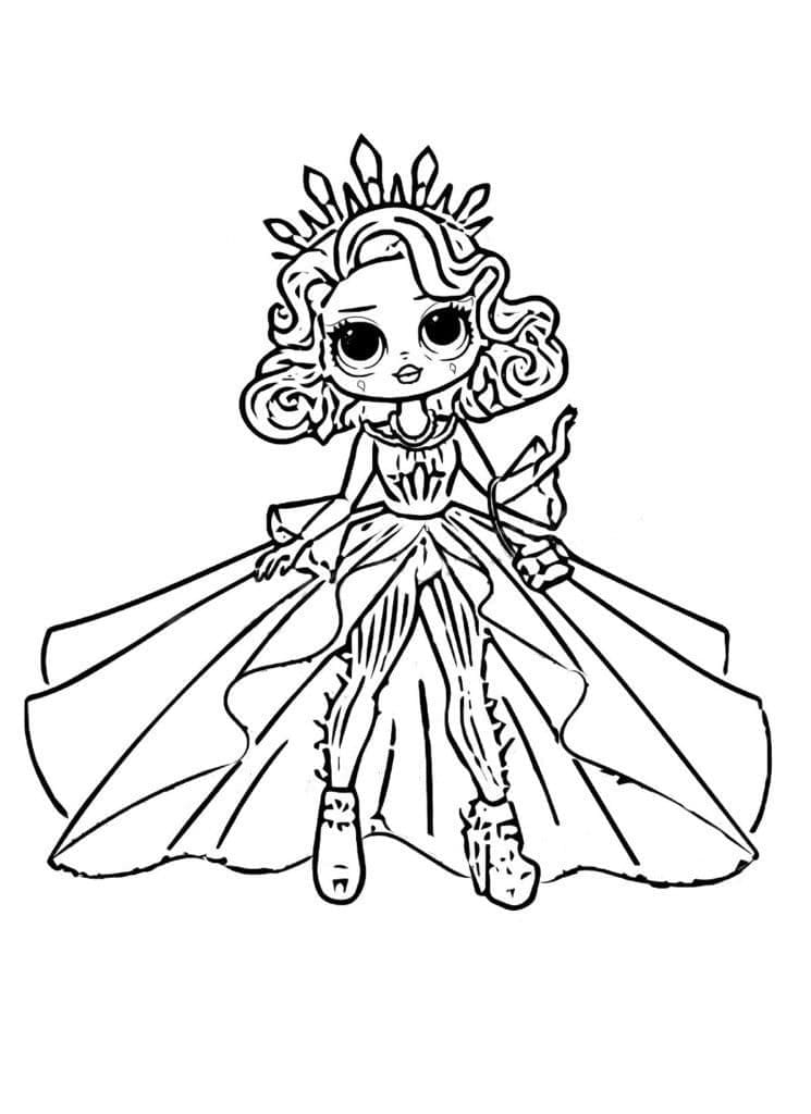 Crystal Star LOL Surprise OMG coloring page
