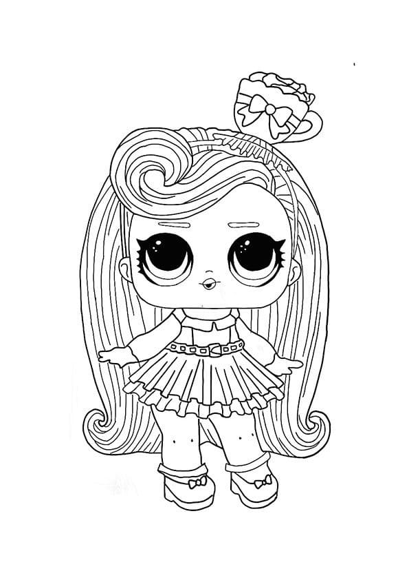 Darling LOL Surprise Hairvibes coloring page