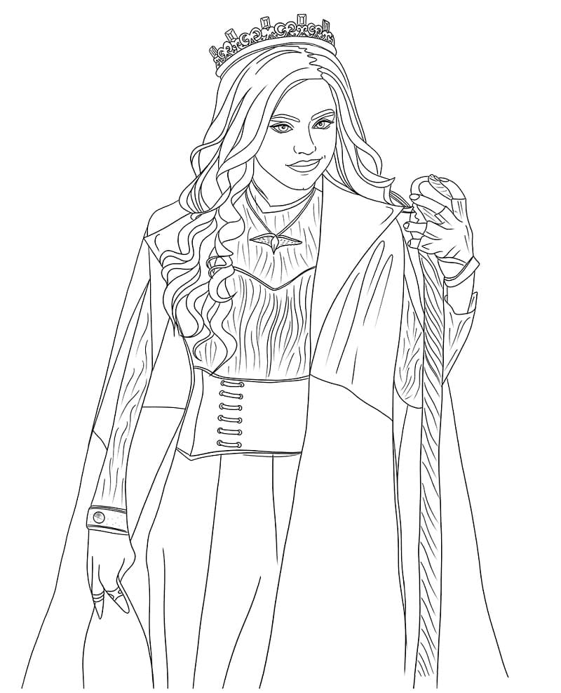 Descendants의 오드리 coloring page