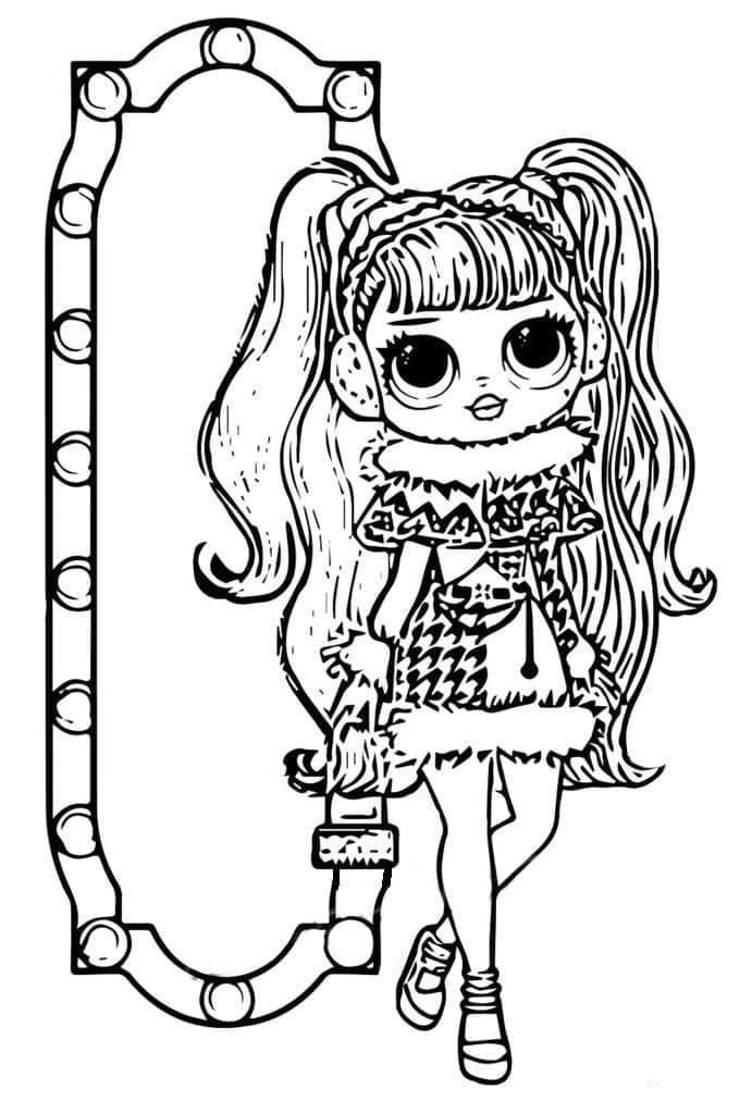 Dollie LOL Surprise OMG coloring page