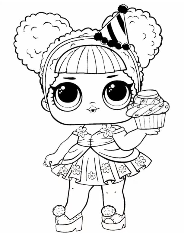 Emerald Babe LOL coloring page