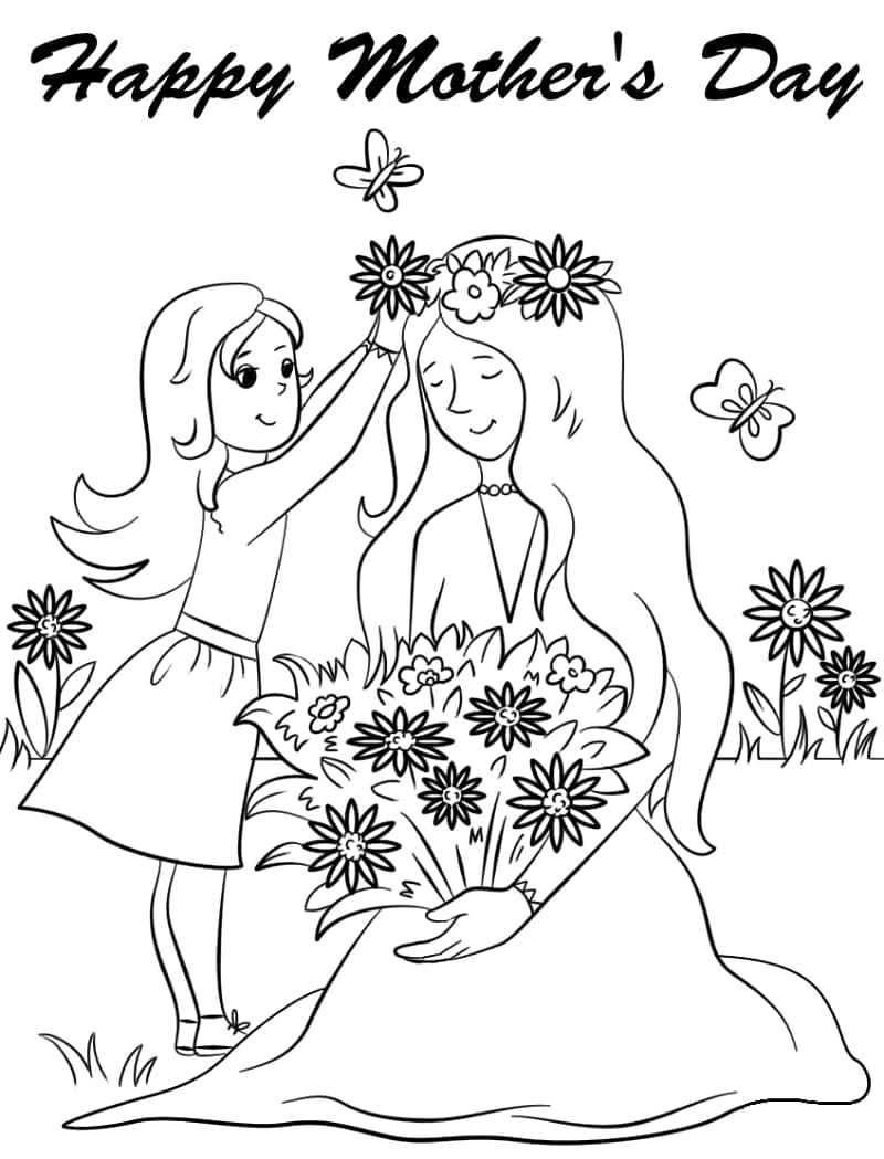 어머니의 날 7 coloring page