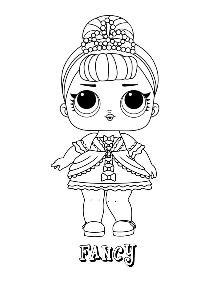 Fancy Lol coloring page