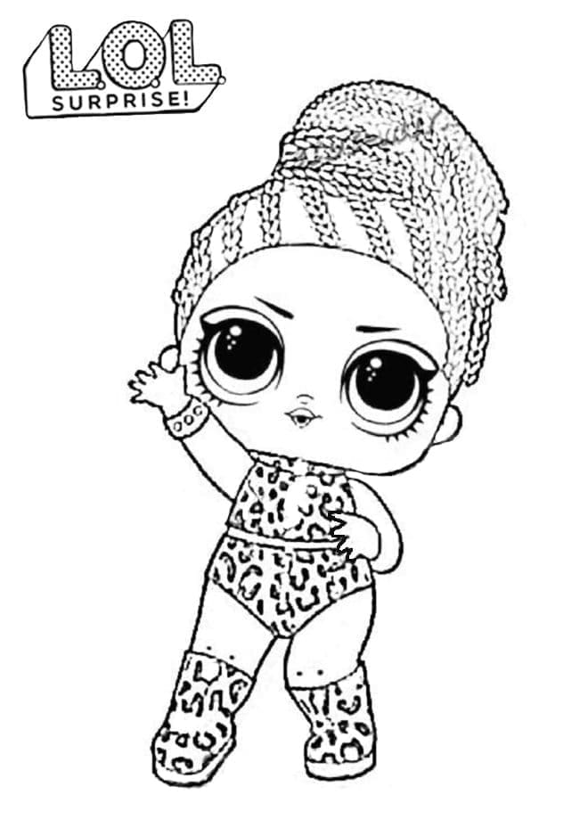 Fierce LOL coloring page