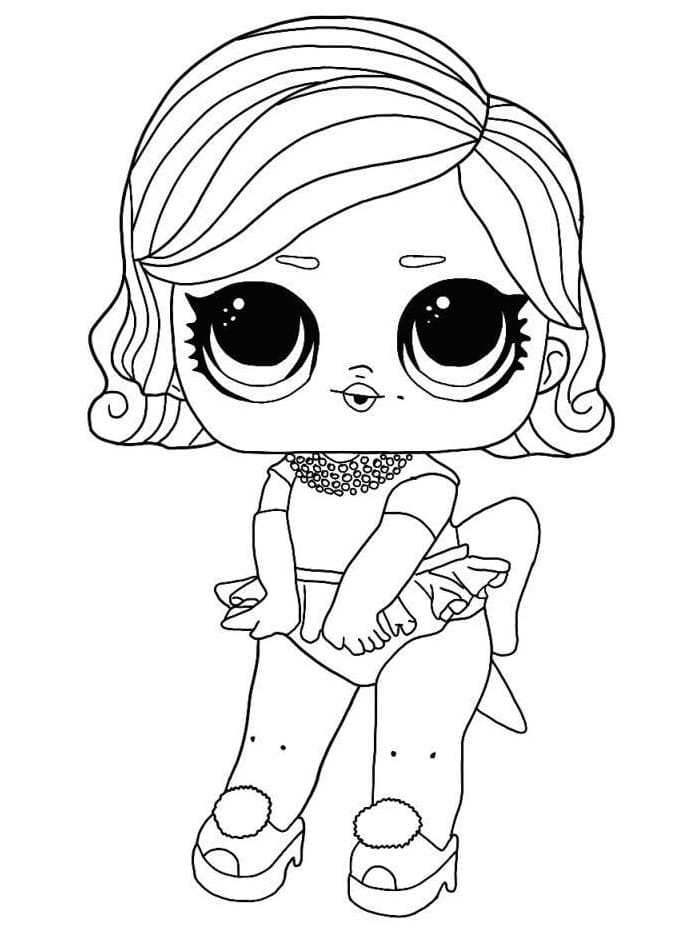Glamour Queen LOL coloring page