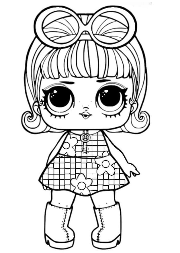 Go-Go Gurl LOL coloring page