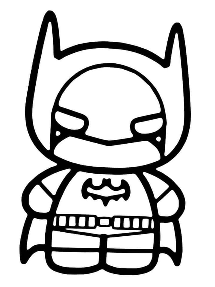 귀여운 배트맨 coloring page
