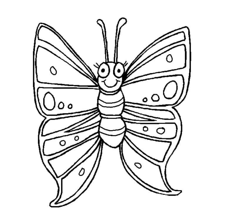 귀여운 나비 인쇄 가능 coloring page