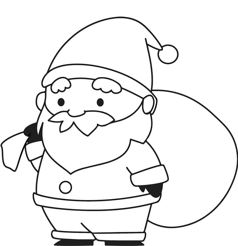 귀여운 산타클로스 coloring page