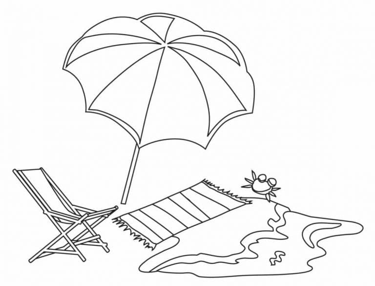 해변 무료 coloring page