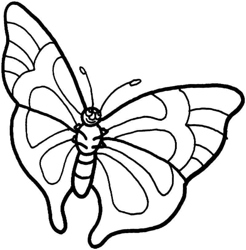 행복한 나비 coloring page