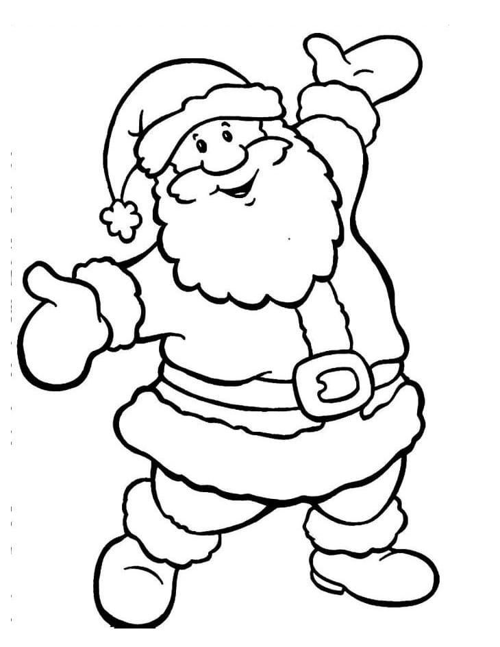 행복한 산타클로스 coloring page