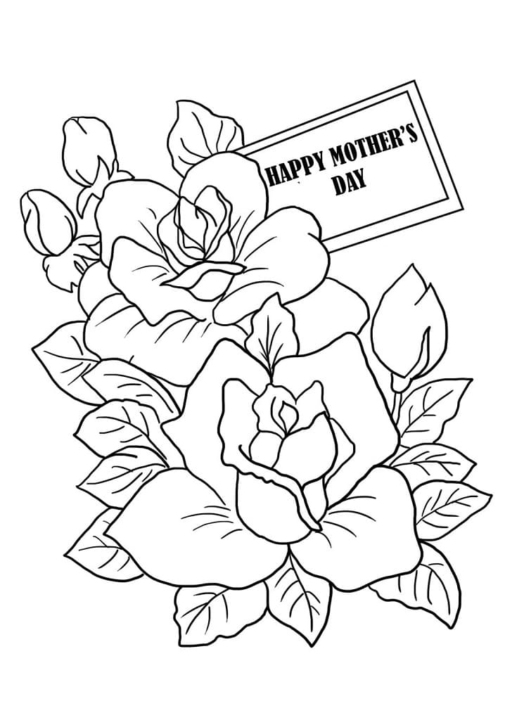 해피 어머니의 날 3 coloring page