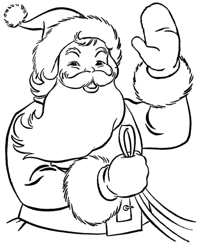 해피 산타 coloring page
